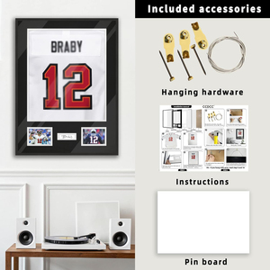Jersey Display Case Large <b>Shadow</b> <b>Box</b> Lockable Modern Design 98% UV Protection Acrylic Hanger Plastic Baseball Basketball - Product Image 5