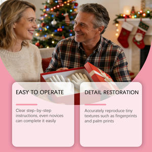 Dowmoo 100g Polvo <span class=keywords><strong>para</strong></span> Modelismo, Polvo <span class=keywords><strong>para</strong></span> Clonación, Regalos DIY, Actividades <span class=keywords><strong>para</strong></span> Padres e Hijos, Polvo <span class=keywords><strong>para</strong></span> Moldear Manos y <span class=keywords><strong>Pies</strong></span>, Juego de Varillas de Lija - Product Image 5