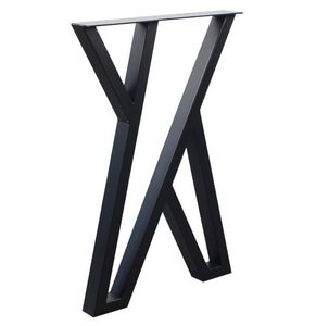 Pieds de meubles modernes en tube rond en fer en forme de X pour hôtels, cuisines et repas en extérieur – Vente en gros - Product Image 5