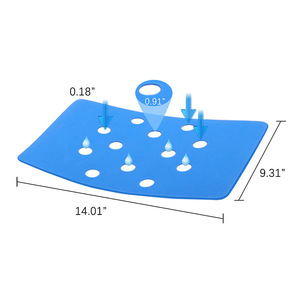 Coussin de siège de douche Eva 35x24x0,4 cm, antidérapant, pour équipement de sécurité dans la salle de bain - Product Image 5
