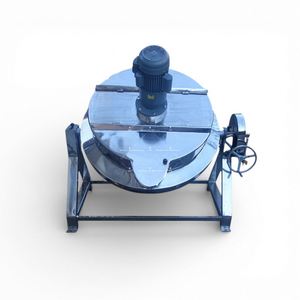 Olla de Cocción con Camisa de Vapor de Acero Inoxidable SUS304 de 300L, con Agitador Automático y Calentamiento Electromagnético para Procesamiento de Maíz - Product Image 4
