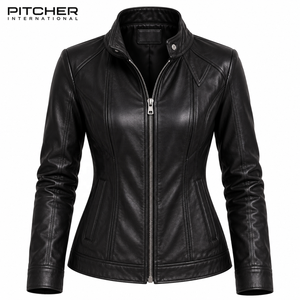 Proveedor de Chaquetas de Cuero para Mujer de Marca Privada para Minoristas Estadounidenses, Chaqueta de Cuero para Mujer de Moda al por Mayor OEM - Product Image 5