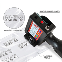 Imprimante jet d'encre portable 12,7 mm à séchage rapide pour le codage par lots de dates d'expiration et de numéros sur métal