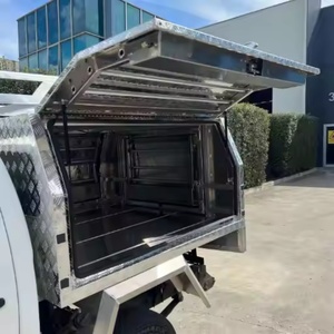 Customized Portable Aluminum Ute Tray Canopy Waterproof Outdoor <b>Tool</b> Storage <b>Box</b> 2000L Capacity 2 Compartments Lockable - Product Image 3