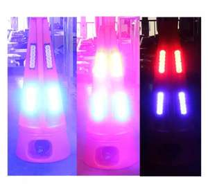 ไฟเตือนจราจรแบบกรวย LED ชาร์จซ้ำได้ พร้อมเสียงและแสงเตือน พร้อมลำโพงเสียง - Product Image 3