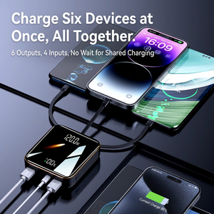 ยูชวง พาวเวอร์แบงค์ 20000mAh 66W ชาร์จเร็ว รองรับการชาร์จอุปกรณ์หลายเครื่อง แบตเตอรี่สำรองแบบพกพา - Product Image 1
