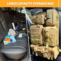 Sac à dos de randonnée grande capacité avec logo personnalisé, organisateur modulaire suspendu pour la chasse, sac de rangement robuste pour siège arrière de voiture tactique
