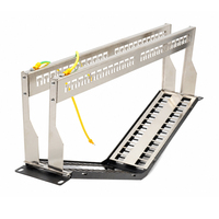 Melontel MT-4218 Cat6A 1U/2U Panneau de brassage vierge FTP 48 ports RJ45 pour câble réseau LAN