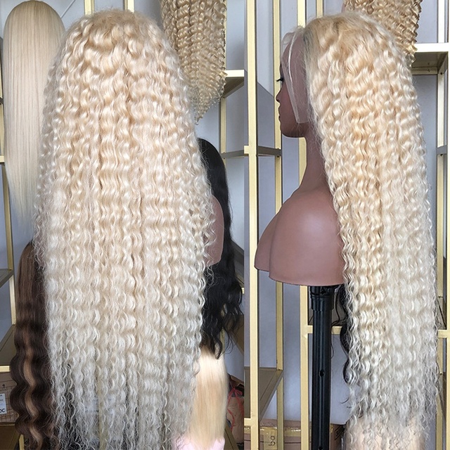 Drop Shipping 12a Grade 613 Hd Lace Front Wig with Baby Hair Raw Indian Deep Wave Human Hair Wigs 13x4 13x6 Hd Lace Frontal Wig