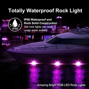 BMF Polaris ATV/UTV Rock Light RGB Dancing LED 9-32V IP68 Étanche Boîtier en aluminium Garantie 12 mois État <span class=keywords><strong>neuf</strong></span> RZR ROAD - Product Image 6