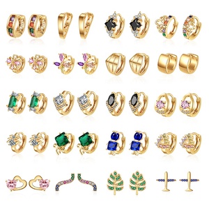 Orecchini da <span class=keywords><strong>Donna</strong></span> <span class=keywords><strong>Personalizzati</strong></span>, <span class=keywords><strong>Gioielli</strong></span> Placcati Oro alla Moda per Signore - Product Image 3