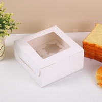 Boîtes d'emballage pour desserts de boulangerie, sur mesure, durables, rectangulaires, pour gâteaux, emballages en papier kraft, carton blanc