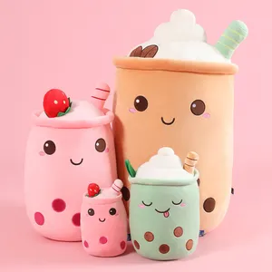 Soft Doll Milk Tea Pearl Cup Plush Pillow Filled With Animal Plush Pillow Toy