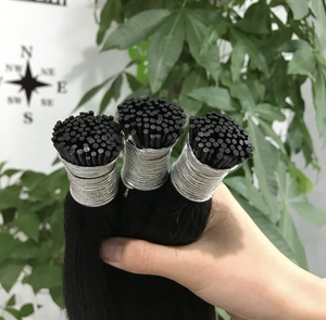 Extensions de cheveux humains Remy vietnamiens <span class=keywords><strong>Miss</strong></span> Lily I TIP 056 en gros, ondulés, raides et crépus, 100 % naturels, Microlink - Product Image 2