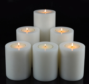 Photophore personnalisé Produit en plastique <span class=keywords><strong>10</strong></span> <span class=keywords><strong>cm</strong></span> Diamètre 15 <span class=keywords><strong>cm</strong></span> <span class=keywords><strong>Hauteur</strong></span> Couleur blanche - Product Image 2