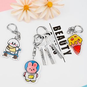 Vente en gros de porte-clés en acrylique légers, durables, écologiques et imprimés pour cadeaux promotionnels - Product Image 1