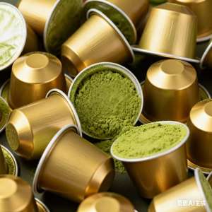 Machine à café compatible avec les capsules matcha aromatisées de qualité cérémonielle thé vert en <span class=keywords><strong>chocolat</strong></span> matcha de qualité supérieure biologique - Product Image 1