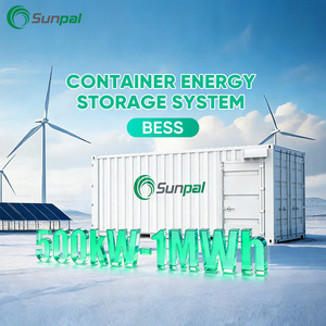 सनपाल कंटेनर सौर ऊर्जा प्रणाली 500 किलोवाट 2000kw 1 मेगावाट ऊर्जा भंडारण लिथियम बैटरी - Product Image 1