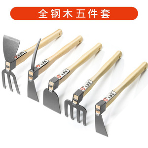Green Smooth Handheld Cultivator 20cm Width Manual Garden Hoe For Weeding And Digging Outdoor Vegetable Gardening Tool - Product Image 2
