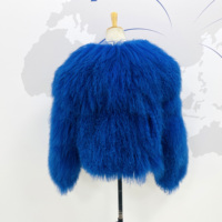 Veste courte en fourrure d'agneau tibétain de qualité export - Fourrure de haute qualité conforme aux normes internationales