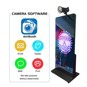 Nouveau design de kiosque photo numérique Instagram à écran tactile de 49 pouces compatible avec les appareils photo et les appareils SLR - Product Image 6