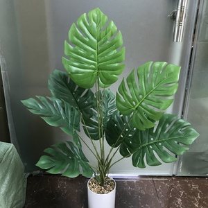 Plante artificielle <span class=keywords><strong>Monstera</strong></span> à 9 feuilles de 81 cm pour la décoration intérieure - Product Image 4