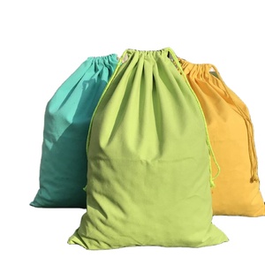 New Multi Colored Customized Calico Canvas Large Soft Cotton <b>Drawstring</b> <b>Bag</b> - Product Image 1