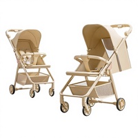 Poussette bébé ultra-légère à vue panoramique, pliable d'une seule main, poussette de voyage portable, cadre en alliage d'aluminium pour les tout-petits de 0 à 3 ans