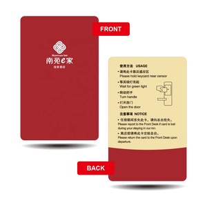 Cartes <span class=keywords><strong>de</strong></span> visite NFC RFID personnalisées pour hôtels avec puce NTAG215, boîte haut <span class=keywords><strong>de</strong></span> gamme, code QR programmable, paiement, contrôle d'accès - Product Image 1
