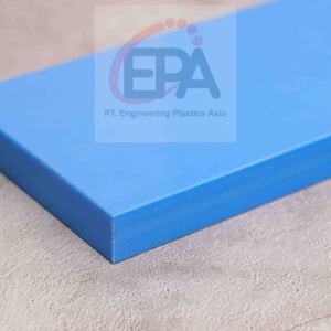 แผ่นสีฟ้า HDPE 2มม. X 1ม. x 2ม. แผ่นพลาสติกทนทานต่อการผลิตง่ายสำหรับการใช้งานในอุตสาหกรรมทางทะเลให้สารเคมีที่แข็งแรง - Product Image 3