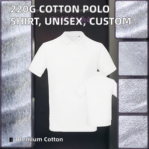 220G 100% <b>Combed</b> Long Staple Cotton Solid Plain Dyed Knitted Moderate Fit Short Sleeve for Shirt Unisex Custom Wholesale - Product Image 2