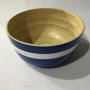 Nouveau design bol à salade en bambou filé rond couleurs personnalisables vaisselle faite à la main pour les cuisines en gros du Vietnam - Product Image 2