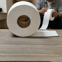 Papier toilette en rouleau jumbo personnalisé, 3 plis, 760 g, en pâte de bois vierge