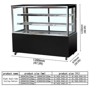 <span class=keywords><strong>Juh</strong></span>é Company lance une vitrine commerciale de gâteau d'équipement de réfrigération de cuisine pour les boulangeries fabriquées en Chine - Product Image 2