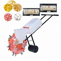 QQ nouveau produit main pousser cacahuète riz maïs semoir manuel Machine semoirs transparents équipement de plantation avec CE