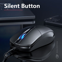 Mouse berkabel M1 profesional ringan USB permainan kantor Mouse senyap warna-warni Mouse kualitas tinggi
