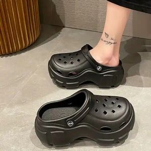 GRS Mode <span class=keywords><strong>talon</strong></span> haut <span class=keywords><strong>sabot</strong></span> sandale Femmes EVA semelle épaisse sandales jardin chaussures plate-forme <span class=keywords><strong>sabot</strong></span> chaussures Wedge Clog - Product Image 6