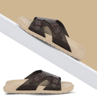 Semelle confortable hommes pantoufles haute qualité été chaussures plates concepteur diapositives hommes durables sandales légères
