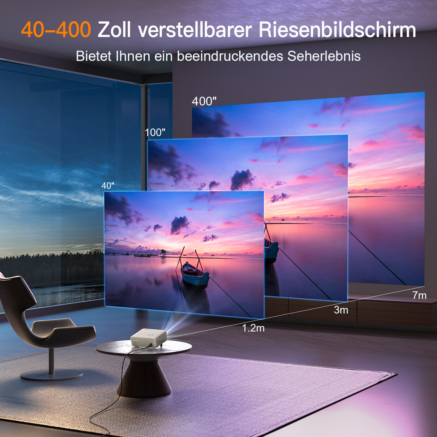 XuanPad Mini 4K Projector - Android Smart Bluetooth Wi-Fi Home