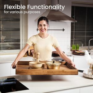 Planches de protection en bois d'acacia pour cuisinière électrique avec poignée, <span class=keywords><strong>planche</strong></span> à découper en bois pour évier, plateau de service, <span class=keywords><strong>planche</strong></span> à nouilles pour cuisinière à gaz - Product Image 4