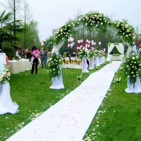 Koridor halı beyaz halı koşucular beyaz düğün halı