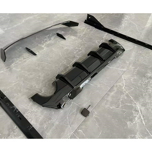 Alta qualità MP nero stile cavaliere anteriore labbro posteriore superiore alettone posteriore gonna laterale paraurti nuovo per <span class=keywords><strong>BMW</strong></span> <span class=keywords><strong>1</strong></span> <span class=keywords><strong>serie</strong></span> F40 <span class=keywords><strong>2019</strong></span> + - Product Image 3
