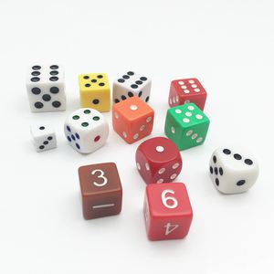 Dados de Plástico de Alta Calidad de 16 mm, 6 Tamaños para Juegos de Mesa, Buen Estándar para Jugar - Product Image 1