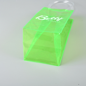 Borsa di raffreddamento in PVC trasparente personalizzata all'ingrosso <span class=keywords><strong>con</strong></span> manico per <span class=keywords><strong>vino</strong></span> portatile porta bottiglie promozionali basso MOQ - Product Image 6