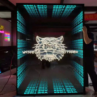 Table d'illusion de néon, néon, en forme de Tunnel infini, miroir Extra-Large, nouveau Design personnalisé, panneau mural Rgb Led
