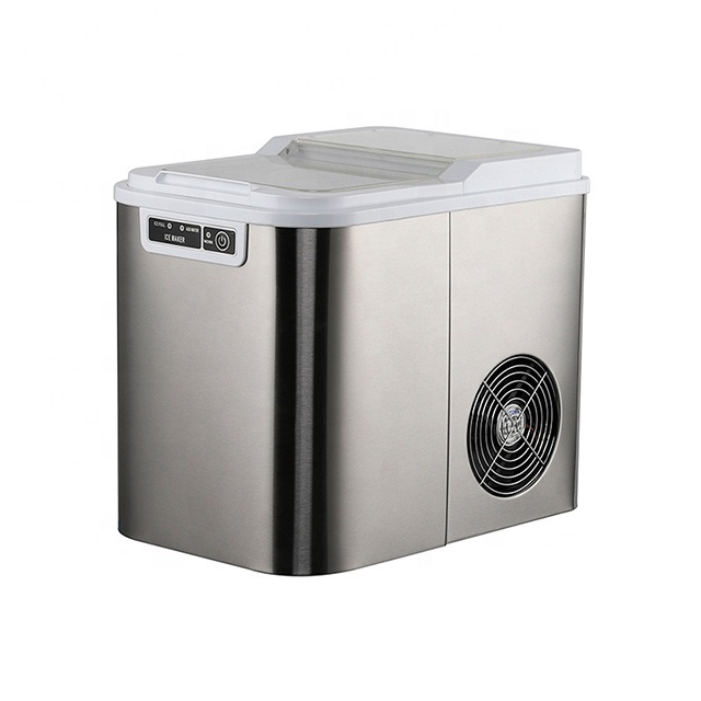 12kg/d 2.2L Small Counter Top Ice Maker Crunchy Chewable Nugget Ice Maker Household Instant Mini Ice Maker