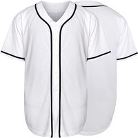 T-shirts Hipster Hip Hop à manches courtes, jersey de baseball uni de haute qualité, boutonné