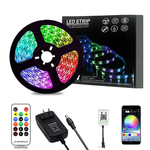 Smart led RGB streifen licht Set 5050 5M voice control musik sync Siri app control led ip65 wasserdicht licht WIFI Smart Licht
