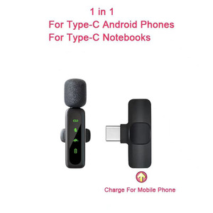 New Wireless <strong>Dynamic</strong> Cardioid <strong>Lavalier</strong> <strong>Microphone</strong> L6 with Dual Smart for Bluetooth Noise Reduction and Reverberation - Product Image 6
