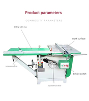 Scie circulaire à table inclinable avec moteur de 3 kW pour le travail du bois